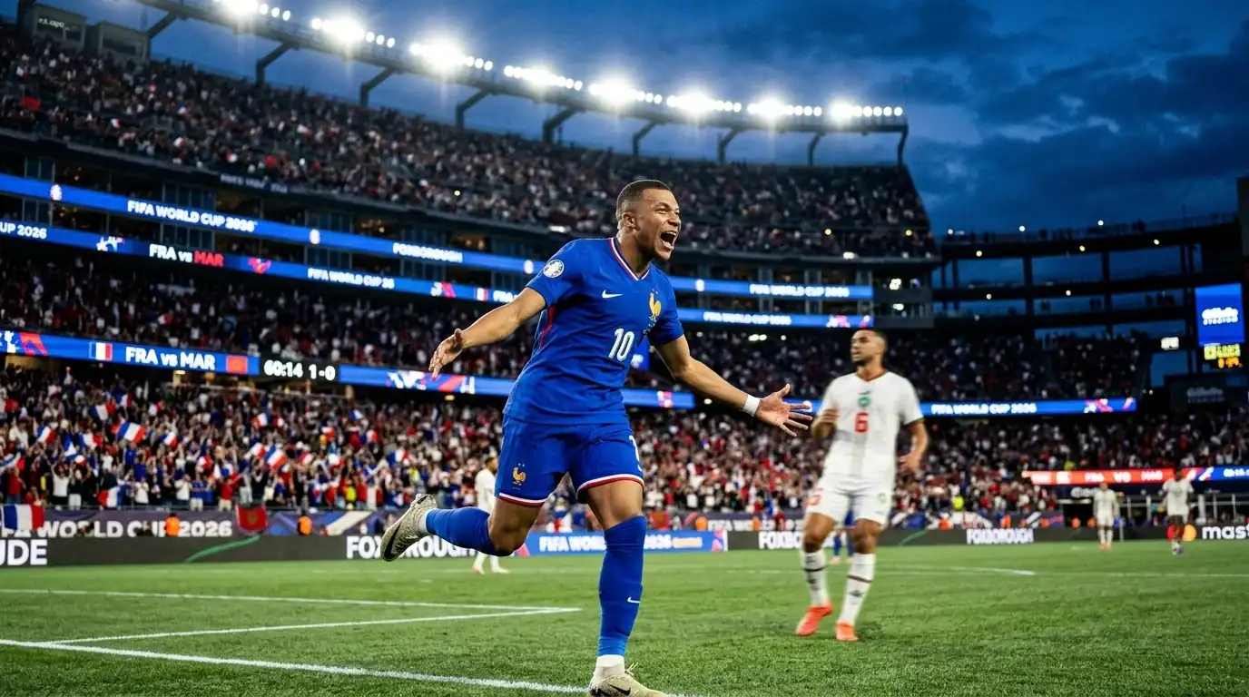 WM 2026 Ergebnisse 9. Juli 2026: Frankreich 2:0 Marokko — Erste im Halbfinal